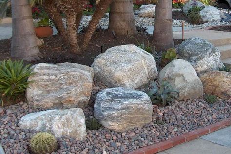 Landscape Edging Stone, Landscaping Rocks, Mailbox Landscaping, Landscaping Rock, Decorative Garden Fencing, Garden Rocks, Landscape Rock, Landscaping With Boulders, Rock Landscaping