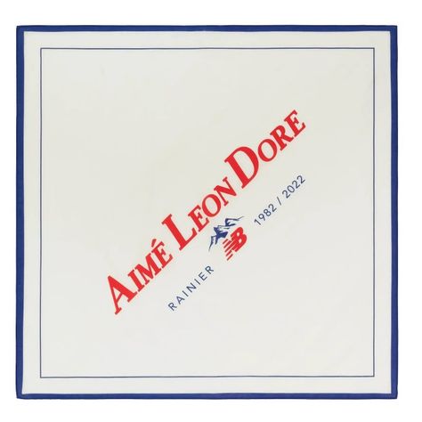 Aime Leon Dore Poster, Aime Leon Dore Tshirt, Aime Leon Dore Branding, Aime Leon Dore Logo, Hotel Merch, Balance Graphic, Teddy Santis, Leon Dore, White Bandana