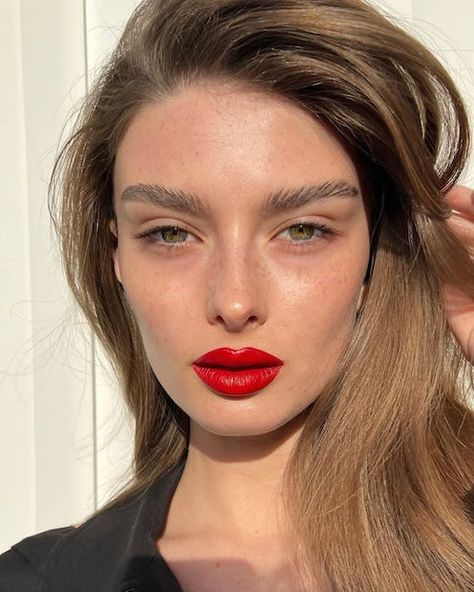 Natural Red Lips, Bold Lipstick Makeup, Lipstick Looks, Spring Lipstick, Red Lipstick Looks, Lip Looks, Red Lips Makeup Look, Red Lipstick Makeup, Bold Makeup Looks