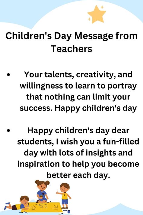 Children's Day Message from Teachers Speech On Children's Day, Children Day Quotes Inspiration, Happy Childrens Day Quotes, Children's Day Quotes Inspiration, Happy Children's Day Wishes, Children Day Quotes, Children's Day Speech, Children's Day Message, Children's Day Wishes