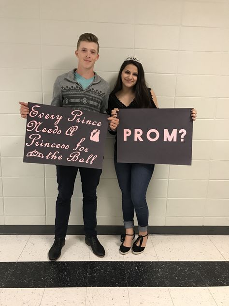 Princess promposal Princess Promposal, Prom Posals, Cute Hoco Proposals, Hoco Proposals, Bday Girl, Letter Board, Pinterest Likes, Prince, Prom