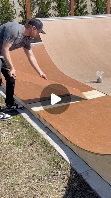 Tanner Bendheim on Instagram: "Adding a new section to the mini ramp! Materials purchased at @oc_ramps   #miniramp #halfpipe #skateboarding #skateboarder #ramp #building" Skate Ramps Backyard, Bmx Ramps, Mini Ramp, Skate Ramps, Skateboard Ramps, Skate Ramp, Skateboarder, Bmx, Skateboarding