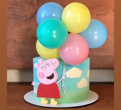 Tortas Peppa Pig, Peppa Pig Birthday Cake, Pig Birthday Cakes, Peppa Pig Cake, Peppa Pig Birthday Party, Pepa Pig, Pig Cake, Peppa Pig Party, Pig Party