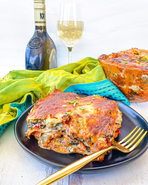 Healthy High Protein Vegetable Lasagna — The Global Vegetarian High Protein Vegetables, Ricotta Sauce, Tofu Ricotta, Lasagne Recipes, Vegan Lasagna, Veggie Lasagna, Vegetarian Lasagna, Vegetable Lasagna, Weekday Meals