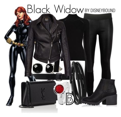 Marvel Disneybound, Black Widow Diy, Black Widow Outfit, Marvel Outfits, Marvel Inspired Outfits, Marvel Style, Avengers Black Widow, Disney Bound Outfits Casual, Black Widow Costume