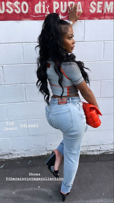 Jayda Wayda, Sleek Ponytail Hairstyles, Quick Weave Hairstyles, Hair Ponytail Styles, Love Your Hair, Ponytail Styles, Baddie Outfits Casual, Cute Simple Outfits, Black Girls Hairstyles