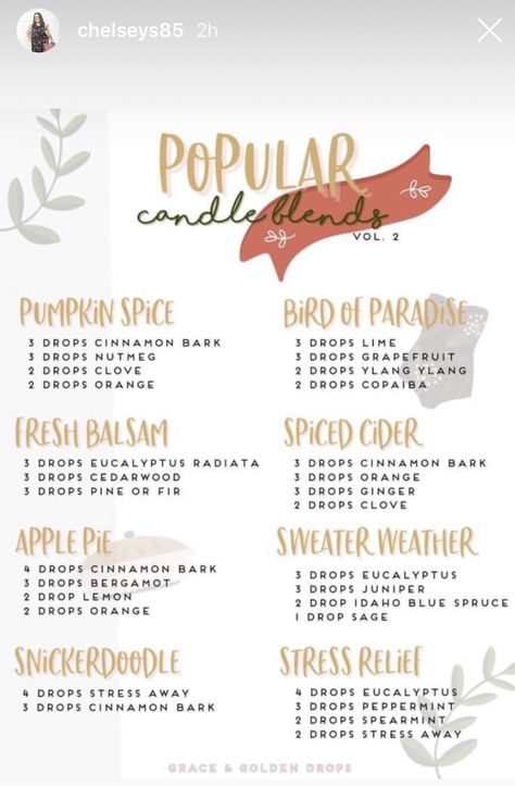 Popular Candle Scents Essential Oils, Candle Science Fragrance Blends, Candle Fragrance Recipes, Earthy Candles, Candle Recipes, Candle Blends, Candle Scents Recipes, Popular Candles, Doterra Diffuser