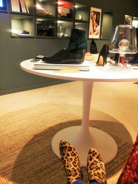 Luxury shoes - My adored leopard print!!! Michel Vivien Michel Vivien, Luxury Shoes, Me Too Shoes, Leopard Print, Dining Table, Furniture, Home Decor, Home Décor