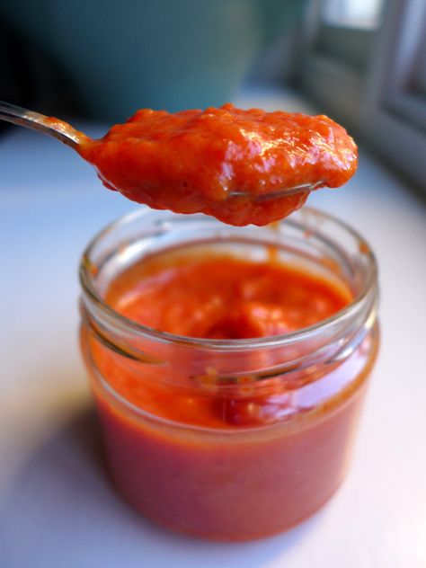 Image of Portuguese Red Pepper Paste Spanish Peppers, Portuguese Chicken, Almond Sauce, Basting Sauce, Red Pepper Paste, Pepper Paste, Red Pepper Sauce, Paste Recipe, Sauce For Chicken