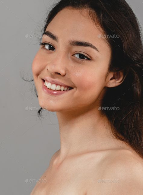 Rabbit Teeth Girl Smile, Woman Smiling Reference, Bunny Teeth Smile Girl, Smiling With Teeth, Baby Braid Styles, Smile Reference, Smile With Teeth, Smile Pose, Smiling Person