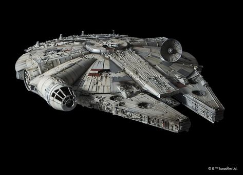 Millennium Falcon Model, The Millennium Falcon, Perfect Grade, Star Wars Episode Iv, Millenium Falcon, Star Wars Models, Cuadros Star Wars, Star Wars Tattoo, Star Wars Ships