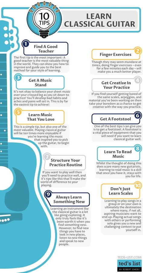 Are you wanting to learn the classical guitar but don’t know where to start? Read our top 10 practice tips from pro-guitarist Hugh Richardson. You’ll be on your way in no time! Read the full article here: https://teds-list.com/tutorial/top-10-tips-to-playing-the-classical-guitar/ #classicalguitar #classicalguitarist #classicalmusicians #classicalguitars #guitarlessons #instaguitar #guitarists #guitaristsofinstagram #guitarlove #guitarlife #guitar🎸 #guitargeek #guitarteacher #guitaroftheday How To Learn Guitar By Yourself, How To Play Classical Guitar, How To Learn Guitar Fast, How To Start Playing Guitar, How To Get Better At Guitar, Guitar 101, Guitar Knowledge, Classical Guitar Lessons, Guitar Theory