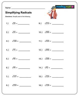 Free 8th Grade Math Worksheets—Printable w/ Answers — Mashup Math 9th Grade Math Worksheets, 10th Grade Math Worksheets, Grade 8 Math, 10th Grade Math, Writing Algebraic Expressions, Adding And Subtracting Polynomials, Graphing Linear Inequalities, Measurement Word Problems, 8th Grade Math Worksheets