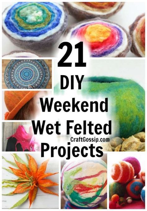 Felting Ideas For Beginners, Wet Felting Tutorial, Felted Balls, Felted Projects, Felt Basket, Needle Felting Tutorial, Felted Bowls, Animal Eyes, Wet Felting Projects