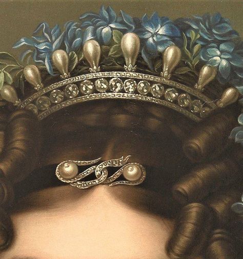 Detailed Paintings, Historical Painting, Royal Jewels, Classical Art, Detail Art, Childrens Art, Hair Ornaments, Pics Art, Historical Fashion