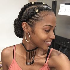 45 Gorgeous Natural Hairstyles for When You Want to Look Glam Natural Braid Styles, Twisted Hair, Natural Braids, Fun Hair, Peinados Fáciles Para Cabello Corto, Natural Hair Styles Easy, Natural Hair Braids, Penteado Cabelo Curto, Cornrow Hairstyles