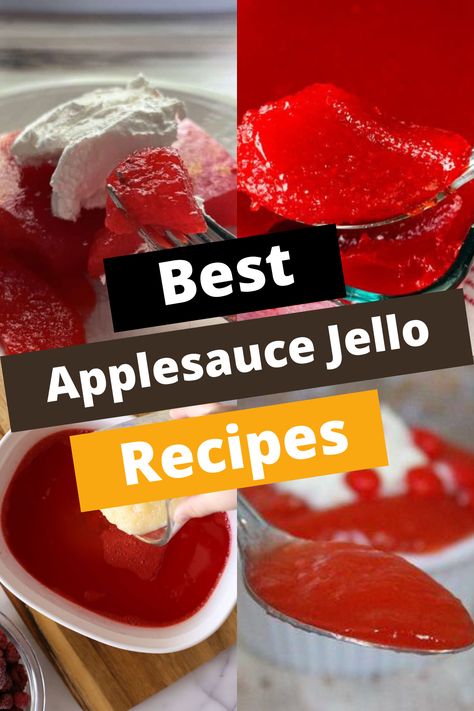 TOP 10 APPLESAUCE JELLO RECIPES FOR YOUR TASTE BUDS Applesauce Jello Salad Recipe, Cranberry Applesauce Jello, Red Hot Applesauce Jello, Apple Sauce Jello, Jello Diet, Applesauce Jello Recipe, Applesauce Jello, Best Baklava Recipe, Saltimbocca Recipe