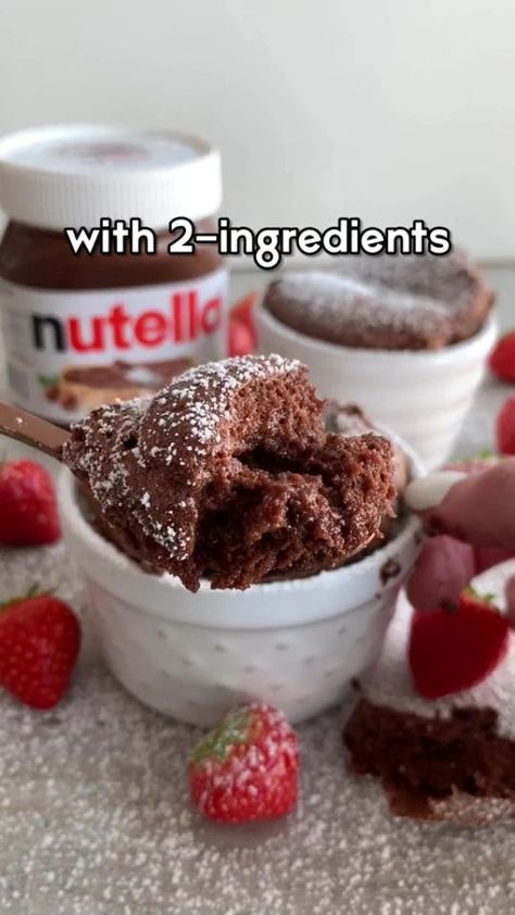 Viral recipe reveals how to make a delicious Nutella souffle with just TWO ingredients & it's really… in 2022 | Nutella recipes easy, Nutella souffle, Frozen dessert recipe Easy Snacks To Make With Nutella, Snacks With Nutella Easy, Really Quick Desserts, Nutella Souffle 2 Ingredient, Snacks To Make With Nutella, Quick Nutella Snacks, Nutella Sufle, Nutella Snacks Quick Easy, What To Make With Nutella