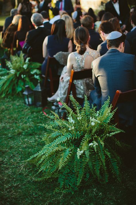 Fern Wedding Decor, Wild West Wedding, Wedding Flowers Green, Fern Wedding, Green Wedding Flowers, Wedding Isles, Wedding Aisle Decorations, Ceremony Inspiration, Ballroom Wedding