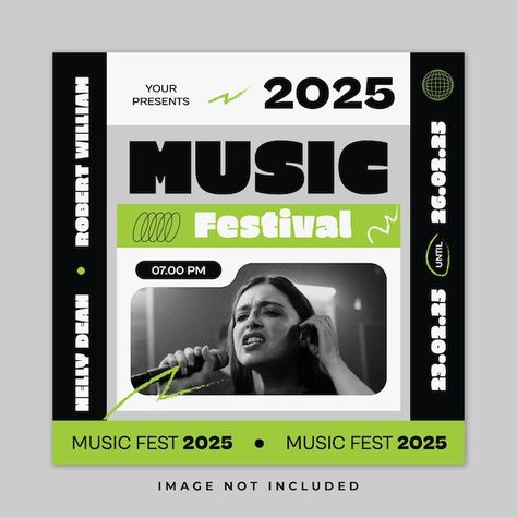 Festival Instagram Post, Adobe Express, Perspective Drawing Lessons, Music Festival Poster, Festival Poster, Club Flyers, Visual Perception, Music Fest, Social Media Design Inspiration