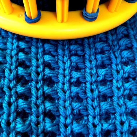 "This pattern creates a lovely stitch that looks and sounds a lot more difficult then it really is. You don't need to know any loom knitting to learn to knit this pattern. Like most of my digital patterns this one includes not just text but also a link for an easy to follow step by step video tutorial. This is easy enough for a true beginner. PEOPLE LEARN BEST WITH STEP BY STEP VIDEO TUTORIALS AND THIS PATTERN HAS ONE. Skill Level: Avanced Beginner Stitches: Knit ( e-Wrap ) , Purl, Slip wyib (St Loom Knitting Tutorial Videos, Easy Loom Knitting Projects, Loom Knitting Projects Free Pattern, Round Loom Knitting Projects, Loom Knit Patterns, How To Purl, Beginner Stitches, Loom Tutorials, Knit Loom