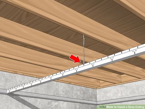 How To Install Drop Ceiling In Basement, How To Remove A Drop Ceiling, How To Install A Drop Ceiling, Diy Suspended Ceiling, Drop Ceiling Designs, Drop Ceiling Ideas, Install Drop Ceiling, Diy Drop Ceiling, Drop Ceiling Basement