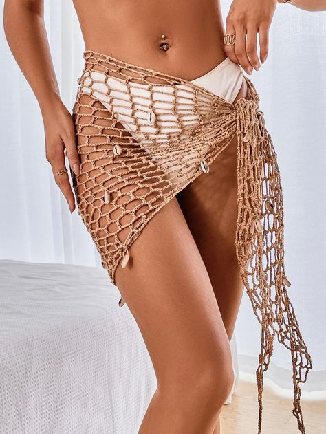 Fishnet Skirt, Coverup Skirt, Crochet Wrap, Beach Skirt, Crochet Skirt, Women's Cover Up, Cover Ups, Swimwear Cover Ups, Beachwear For Women