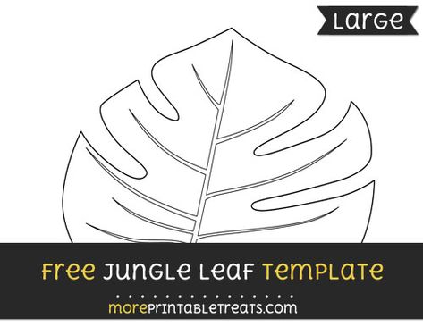 Free Jungle Leaf Template - Large Jungle Leaf Template Printable Free, Jungle Leaf Template, Leaves Template Free Printable, Safari Classroom, Leaves Template, Jungle Classroom, Jungle Crafts, Bright Classroom, Easter Wood Signs