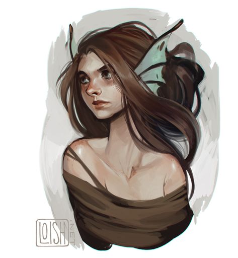 Fin Ears, Foto Poses, A Drawing, Character Design Inspiration, Character Illustration, Game Design, Amazing Art, Character Inspiration, Brown Hair