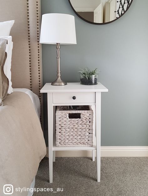 Bedroom With Bedside Tables, Ikea Hemnes Bedside Table Hack, Bed Side Table Ikea, Bedside Table Ideas White, Hemnes Bedside Table Hack, Ikea Bedside Table Ideas, Hemnes Bedroom Ideas, Ikea Hemnes Bedroom Ideas, White Bedside Table Ideas