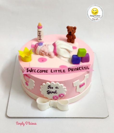 Welcoming baby home Welcome Home Baby Cake, Baby Welcome Cake, Welcome Baby Girl Cake, Welcome Baby Cake, Baby Cake Design, Welcome Home Cakes, Welcome Baby Party, Baby Boy Decorations, Baby First Birthday Cake