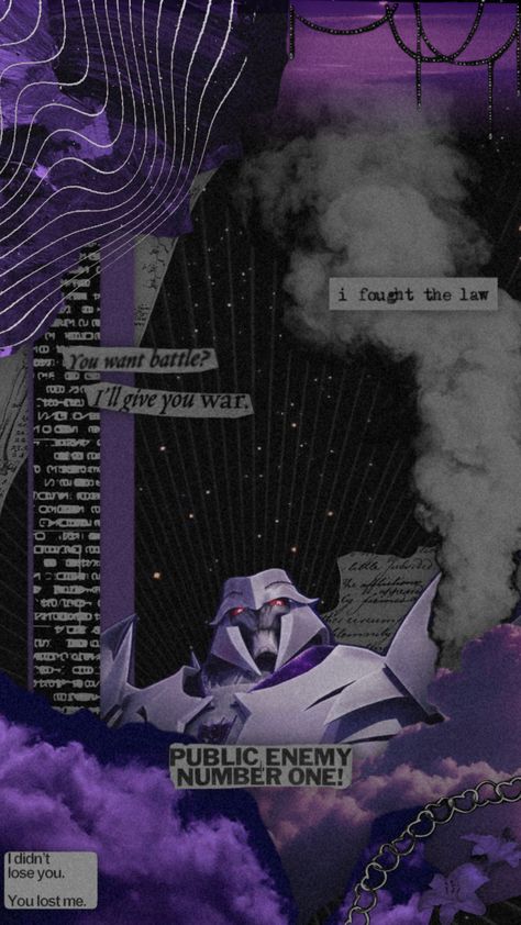 purple is also my favourite colour #aesthetic #aestheticcollage #fyp #collageart #vintage #vintageaesthetic #megatron #transformers #tfp Decepticon Logo, Colour Aesthetic, Transformers Megatron, Transformers Decepticons, Transformers Funny, Transformers 3, I Still Love Him, Transformers Prime, Favourite Colour