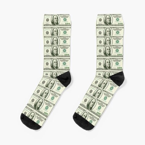 Money Lover, 100 Dollars, 100 Dollar, Finances Money, Designer Socks, Knit Socks, Socks For Sale, Love Is All, Knitting Socks