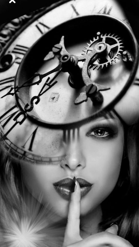 Clock Face Tattoo, Catrina Tattoo, Girl Face Tattoo, Clock Tattoo Design, Tattoo Master, Watch Tattoos, Clock Tattoo, Tattoo Design Book, Tattoo Project