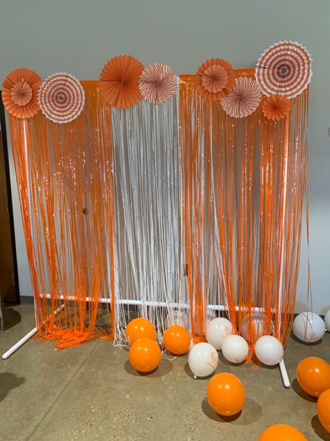 Orange And White Birthday Decorations, Whataburger Party Theme, Orange Crush Theme Party, Orange And White Party Decor, Orange Birthday Party Theme, Orange Birthday Party Decorations, Orange Birthday Theme, Whataburger Birthday Party, Orange Theme Birthday Party