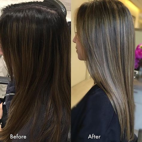 Very Fine Hair, Dimensional Hair Color, Covering Gray Hair, Hair Color Techniques, Hair 2018, Ombré Hair, Hair Color Highlights, Trendy Hair Color, Brown Blonde Hair