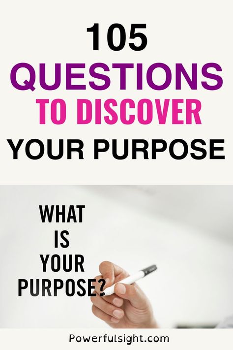 Questions to Discover Your Purpose Passion In Life, Finding Your Purpose, Purpose In Life, Mentally Strong, Fulfilling Life, Life Purpose, Self Improvement Tips, Wellness Tips, Achieve Your Goals