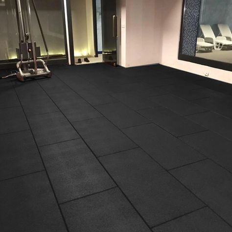 Upgrade your flooring with Classic V-Groove Rubber Tiles. It’s extremely anti-slip and purely made from recycled rubber. Visit our site today! Rubber Gym Flooring, Gym Flooring Rubber, Rubber Floor Tiles, Gym Floor Mat, Black Floor Tiles, Rubber Tiles, Flooring Tiles, Gym Mats, Black Floor