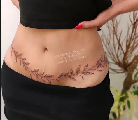 Abdominalplasty Tattoo, Belly Scar Tattoo Cover Up, Tummy Scar Tattoo Cover Up, Phoenix Stomach Tattoo, Mommy Makeover Tattoo, Abdominal Scar Tattoo Cover Up, Tummy Tucks Tattoo Cover Up Simple, C Section Scar Tattoo Tummy Tucks, Lower Belly Tattoos For Women Cover Up