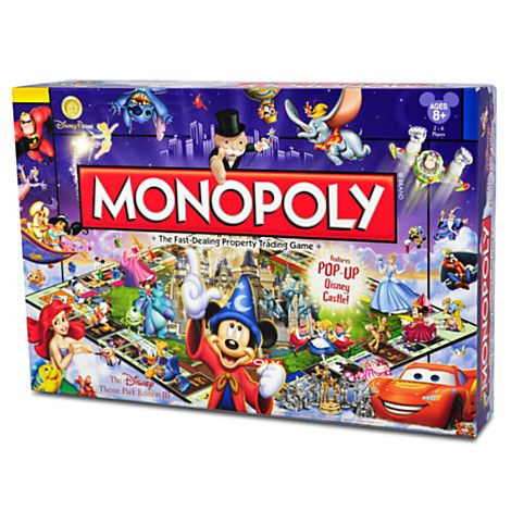 Monopoly Collection, Disney Monopoly, Monopoly Theme, Disney Board Games, Monopoly Board Game, Monopoly Board, Disney Attractions, Monopoly Game, Disney Games