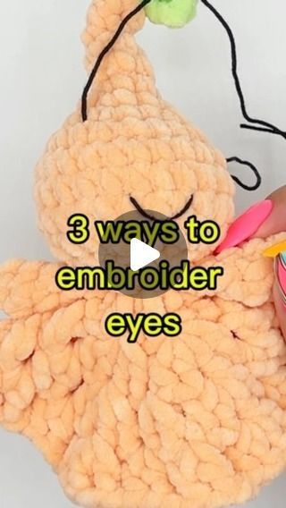 Embroidery Faces On Crochet, Crochet Faces Amigurumi, How To Add Eyes To Crochet, How To Crochet Eyes Amigurumi, How To Embroider Eyes On Amigurumi, Embroider Eyes On Crochet, Embroidered Eyes Amigurumi, Embroidery Eyes Amigurumi, Crochet Eyes Free Pattern