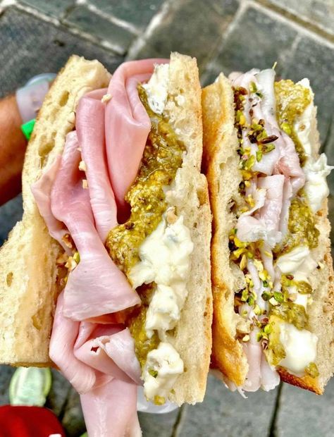 A legendary Italian sandwich shop is officially landing in NYC Pistachio Cream Recipe, Italian Sandwich Shop, Gourmet Sandwiches Recipes, Venice Los Angeles, English Afternoon Tea, Best Sandwich Recipes, Italian Sandwich, Pistachio Cream, Sandwich Shop