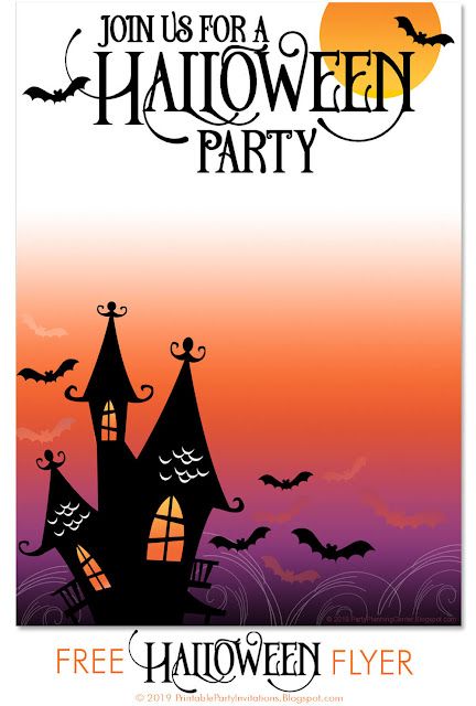 Trick Or Treat Invitation Template, Halloween Invitation Ideas Free Printable, Halloween Birthday Party Invitations Free Printable, Halloween Party Template, Halloween Party Flyer Template Free, Halloween Invite Template, Free Halloween Printables Free Templates, Halloween Invitations Template Free, Halloween Party Flyer Design