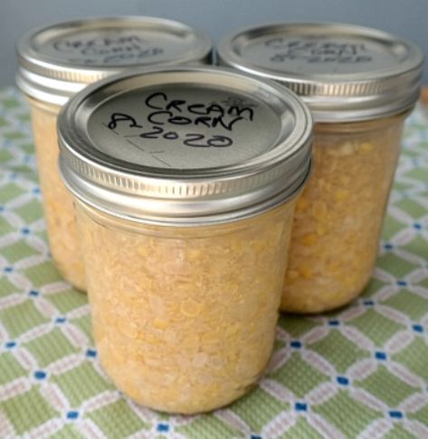 Home Canning Cream Style Corn with Recipe and Tips Canning Recipes Corn, Creamed Corn Recipe For Canning, Creamed Corn Canned, Creamed Corn Recipe Canned, Canning Recipes For Corn, Pressure Canning Corn, Corn Recipes For Canning, Cream Corn Canning Recipe, Canning Corn Salsa Recipe