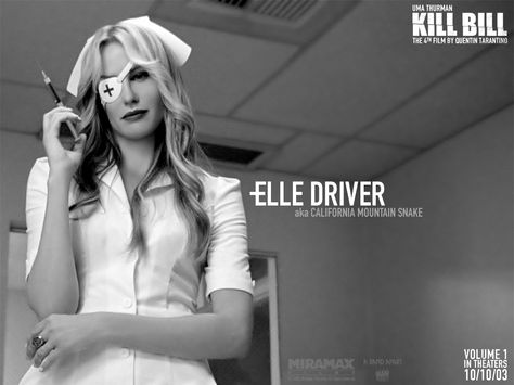 elle driver Elle Driver Kill Bill, Kill Bill Wallpaper, Driver Wallpaper, Uma Thurman Kill Bill, Kill Bill Costume, Elle Driver, Kill Bill Movie, Kill Bill Vol 1, Halloween Villain