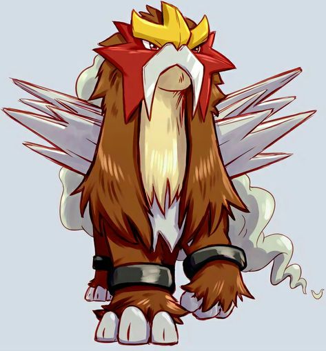 Entei Pokemon Entei, Entei Pokemon, Pokemon Vs Digimon, Fire Type Pokémon, Fire Pokemon, Madara Susanoo, Pokemon W, Pokemon Painting, Pokémon Stuff