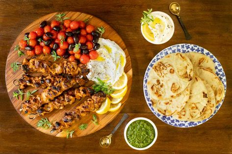 Great on the Grill - 12 Fabulous Recipes for Grilling Season - The Café Sucre Farine Grilled Skewer Recipes, Shish Taouk, Grilled Chicken Breast Recipes, Grilled Steak Salad, Cherries Salad, Honey Lemon Chicken, Chicken Kebab, Homemade Seasoning, Garlic Spread