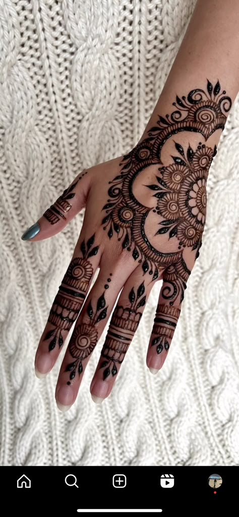 Henna Designs Back, Henne Tattoo, Henna Flower Designs, Inai Pengantin, Cute Henna Tattoos, Henna Designs Wrist, Henna Nails, Henna Inspired Tattoos, Finger Henna Designs