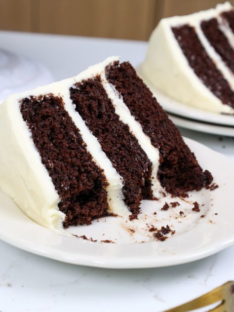 Cakes With Cream Cheese Frosting, Brunch Meals, Chocolate Cake With Cream Cheese, Chocolate Desert, Asain Food, Choc Cake, Cream Cheese Frosting Cake, Chocolate Cream Cheese Frosting, Cake Frosting Recipe