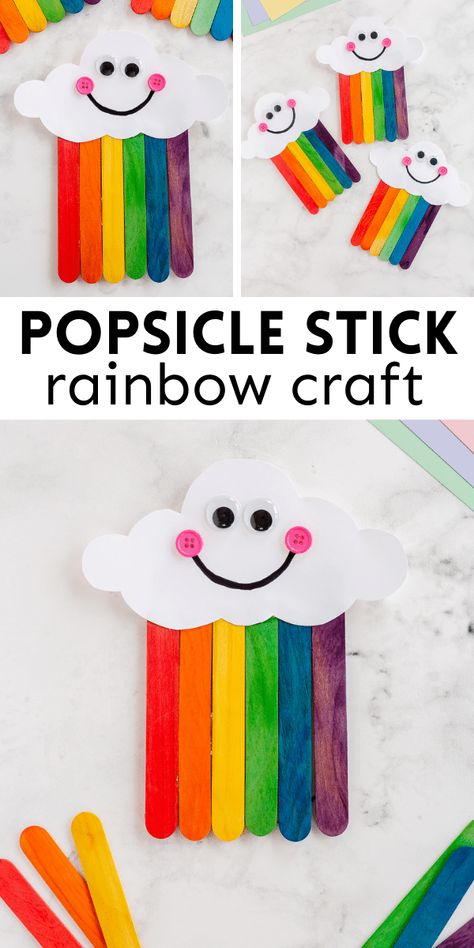 Bible Rainbow Craft, 3d Rainbow Craft, How To Make A Rainbow, Craft For 3 Year Kid, Easy Activity For Kids, Craft For Classroom Decoration, Easy Crafts For Kids To Make At Home, Decorated Classrooms, Paper Rainbow Craft